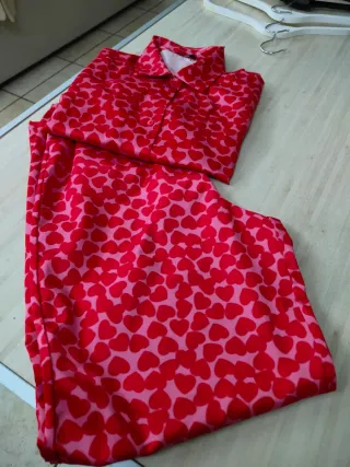 Pigiama Tezenis donna fantasia cuori M