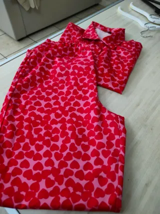 Pigiama Tezenis donna fantasia cuori M