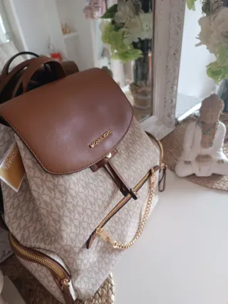 Mochila Michael Kors Nueva Beige/Marrón