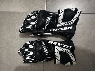 Guantes Moto Racing REV'IT! Negro/Blanco