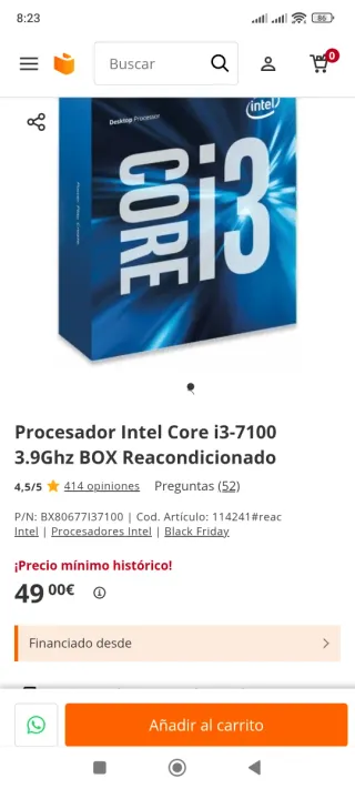 Ordenador completo tipo gaming para montar.