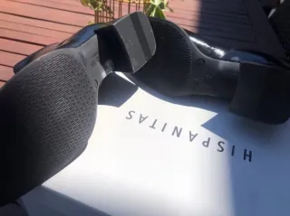 Botines Hispanitas Negros Charol Cremallera