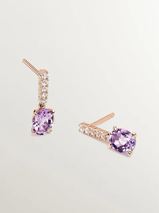 Pendientes Aristocrazy Oro y Rosa