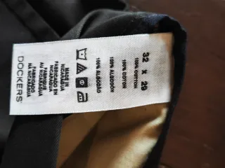 Pantaloni classici uomo neri,  foto con misure