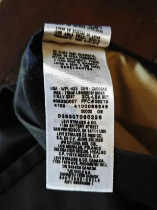 Pantaloni classici uomo neri,  foto con misure