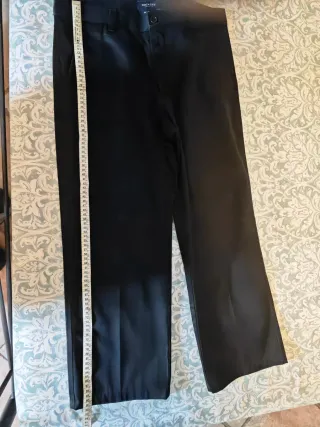 Pantaloni classici uomo neri,  foto con misure