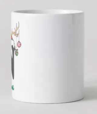 Taza Navidad Personalizada cuernos
