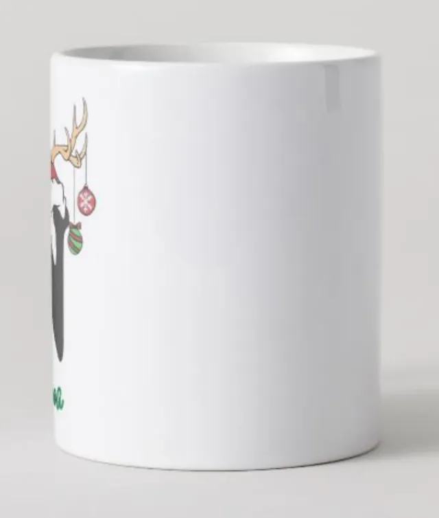 Taza Navidad Personalizada cuernos