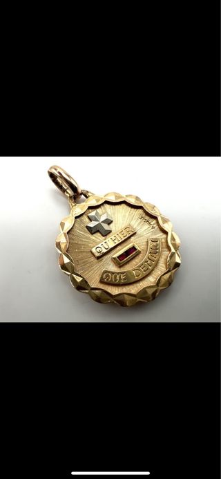 Colgante Augis Oro Rosa y Blanco 18k