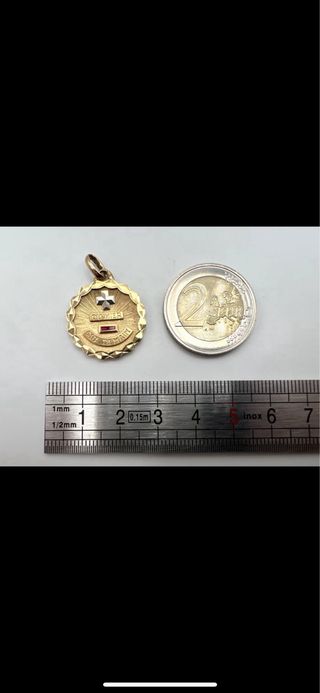 Colgante Augis Oro Rosa y Blanco 18k