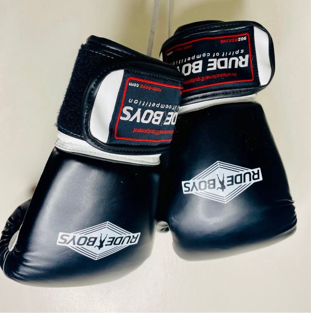 Guantes Boxeo Junior RUDE BOYS Negros 6Oz