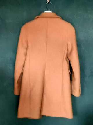 Abrigo paño Stradivarius marrón