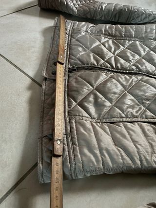 Giubbotto donna grigio con pelliccia