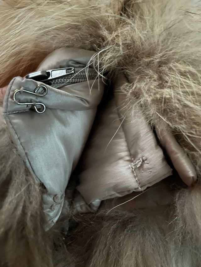 Giubbotto donna grigio con pelliccia