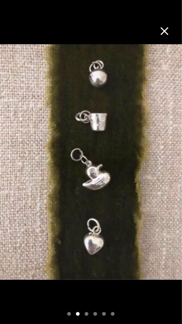 Pingente de pato em prata