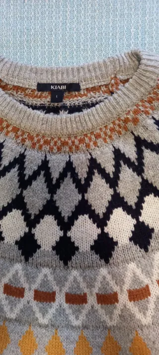 Jersey Kiabi Talla XL Estampado Geométrico