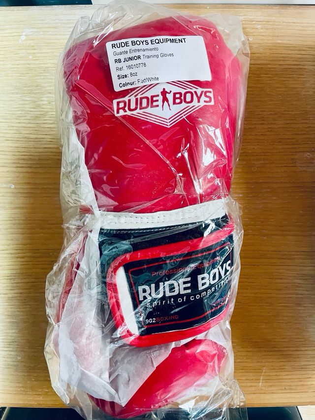 Guantes Boxeo RUDE BOYS Junior 8oz Nuevos