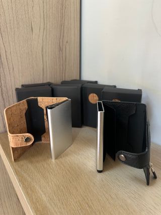 Portafoglio Sughero & Similpelle Nero