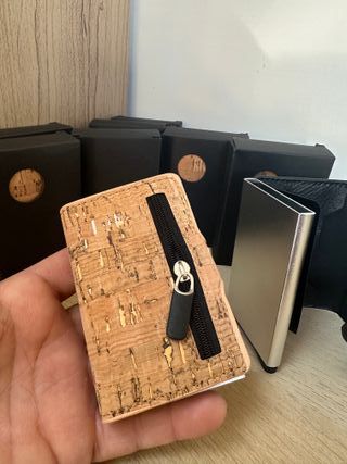 Portafoglio Sughero & Similpelle Nero