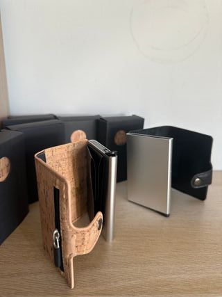 Portafoglio Sughero & Similpelle Nero