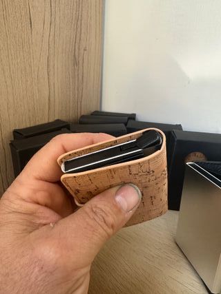 Portafoglio Sughero & Similpelle Nero