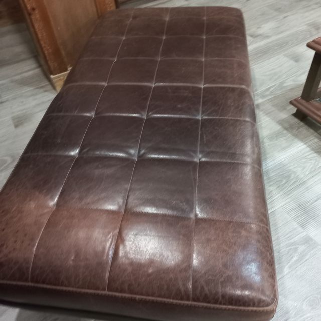 Cheslong de piel auténtica