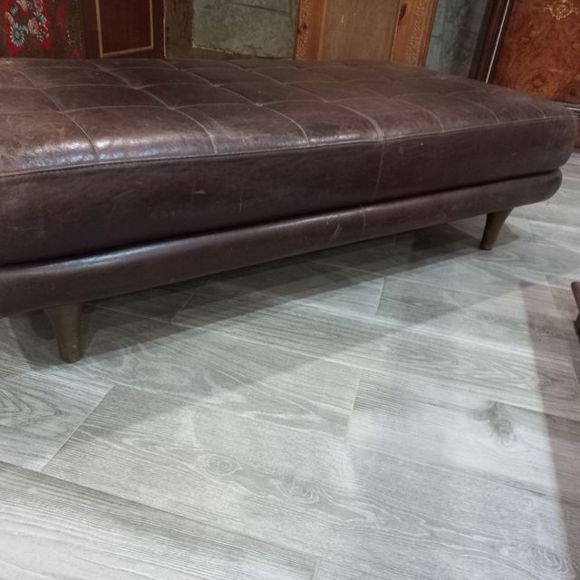 Cheslong de piel auténtica