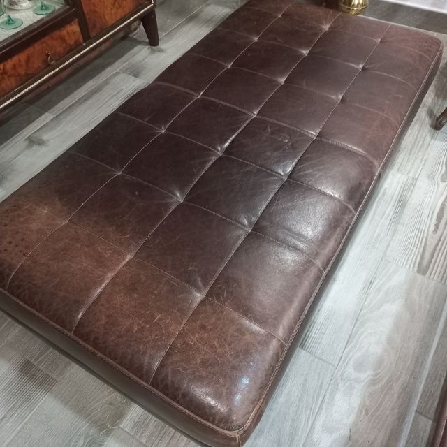 Cheslong de piel auténtica