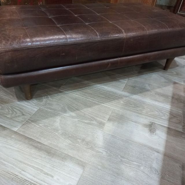 Cheslong de piel auténtica