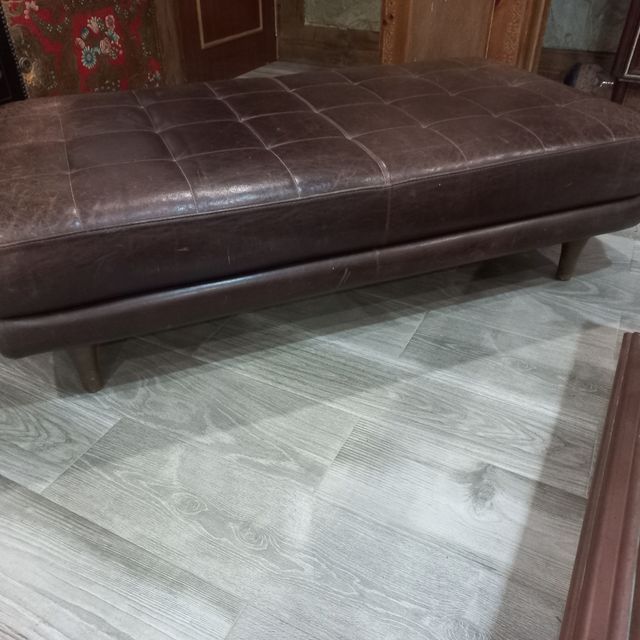 Cheslong de piel auténtica