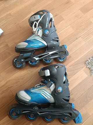 Patines 34-37+mochila+proteccion