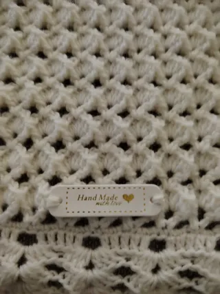Copertina neonato fatta a mano ad uncinetto