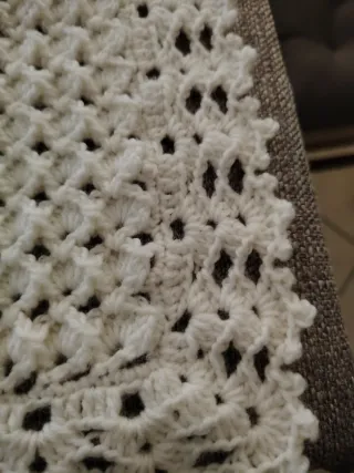 Copertina neonato fatta a mano ad uncinetto