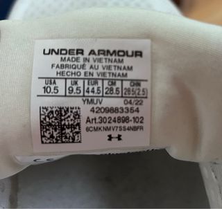Zapatillas Under Armour Blancas