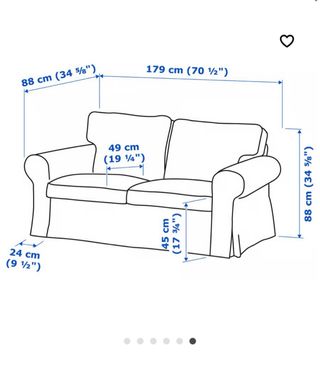 Sofá 2 plazas Ikea Ektorp beige