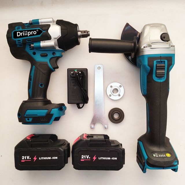 Pistola Impacto + Radial Batería 21V