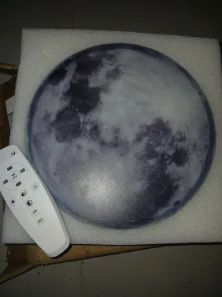 Lámpara Luna con Mando a Distancia