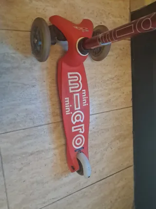 Patinete Micro Mini Rojo 3 Ruedas