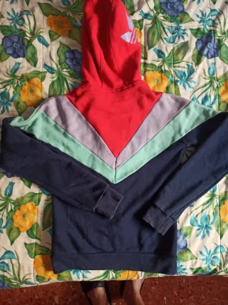 Sudadera Adidas Vintage Talla 34 Multicolor