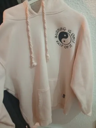 Sudadera GRIMEY rosa con Yin Yang