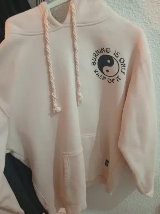 Sudadera GRIMEY rosa con Yin Yang