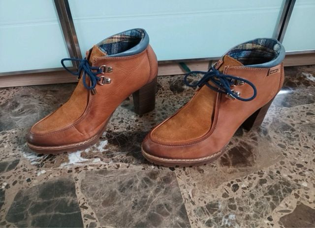 Botines Pikolinos Marrones cuero