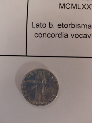 Moneta Città del Vaticano 10 Lire 1953