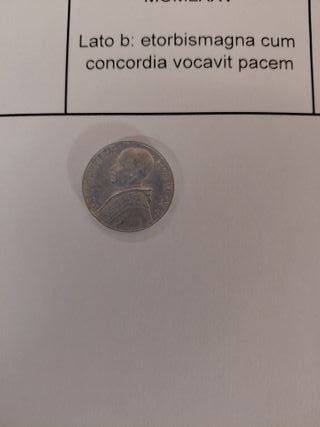 Moneta Città del Vaticano 10 Lire 1953