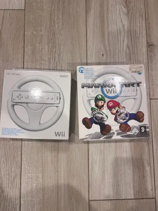 Consola Nintendo Wii Blanca + 6 Mandos y Volantes