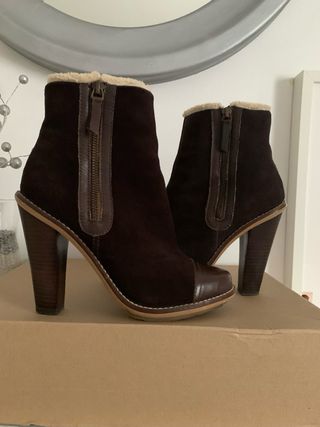 Botines Mango Marrones Talla 38