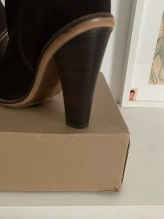 Botines Mango Marrones Talla 38