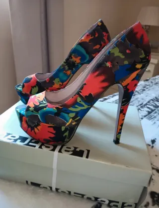 Zapatos de tacón Raso multicolor