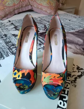 Zapatos de tacón Raso multicolor