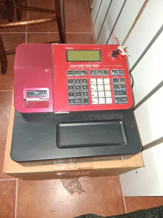 Caja Registradora Casio Roja